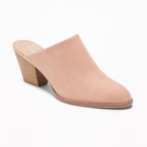 Old Navy Blush Slip On Mules